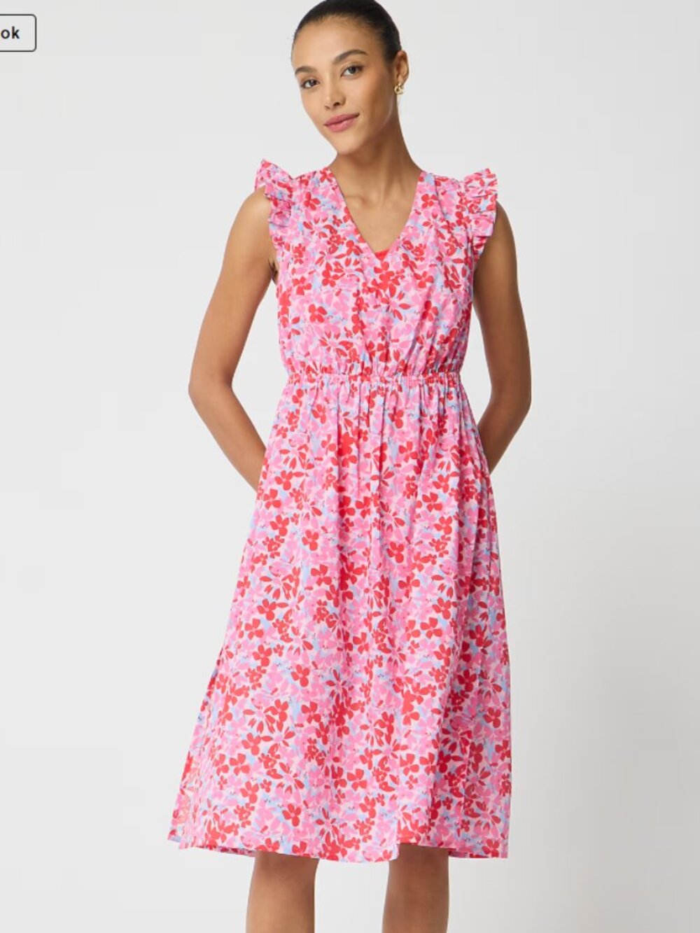 NEW | J. Crew | Tie-Back Midi Beach Dress